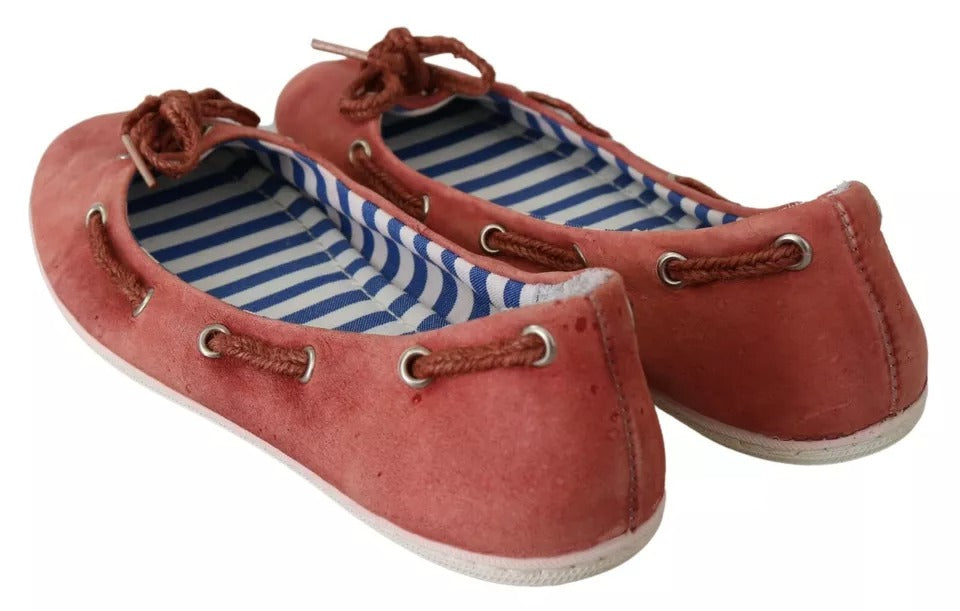 Pantofola D'Oro Scarlet Red Blue Stripe Flat Slip-On Shoes | Regal Royce