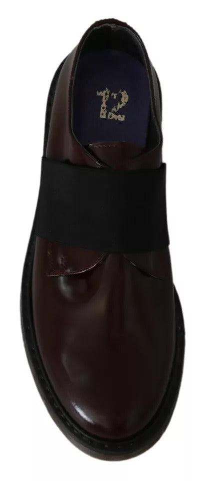 Dr. Martens Dark Brown Leather Elastic Strap Shoes | Regal Royce