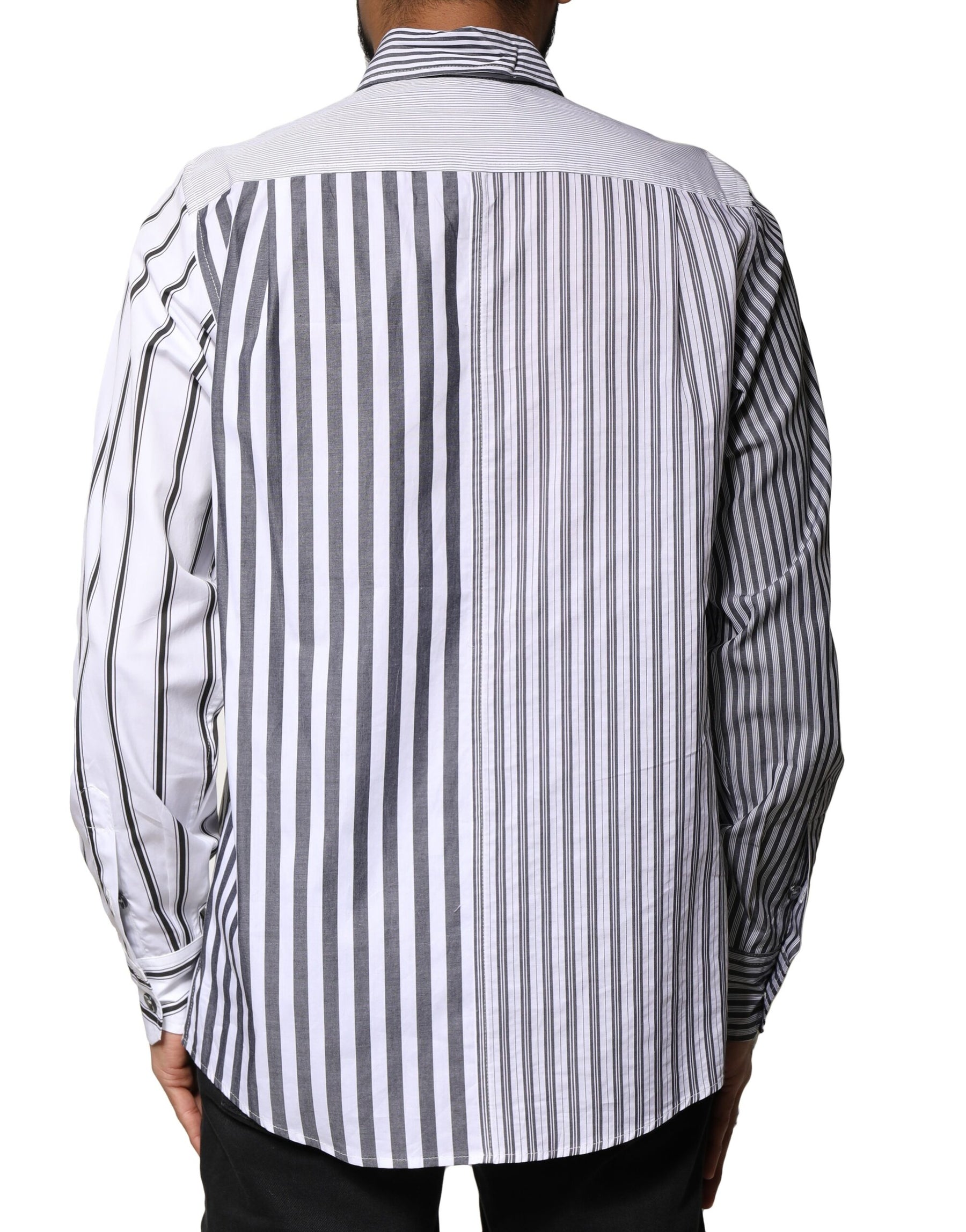 Dolce & Gabbana Multicolor Striped Button Down Casual Shirt | Regal Royce