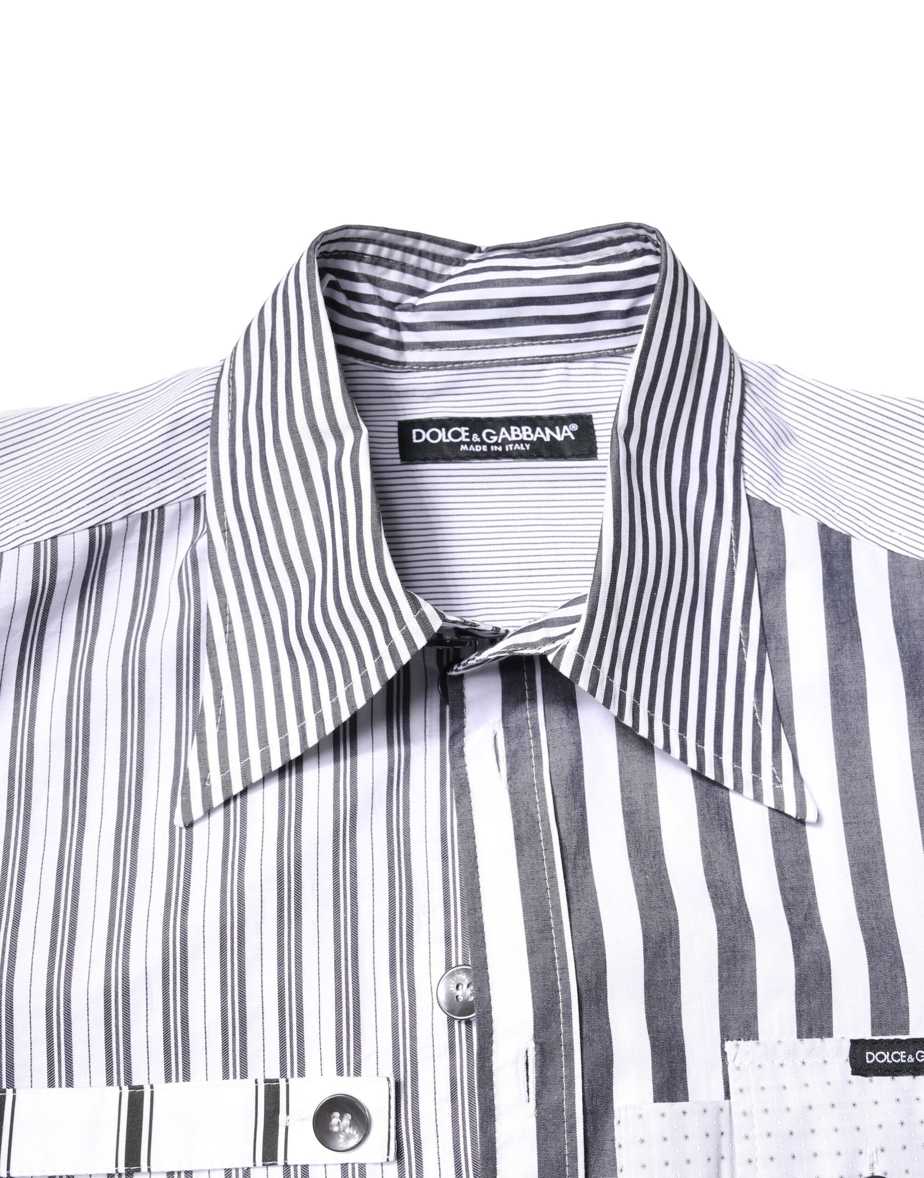 Dolce & Gabbana Multicolor Striped Button Down Casual Shirt | Regal Royce