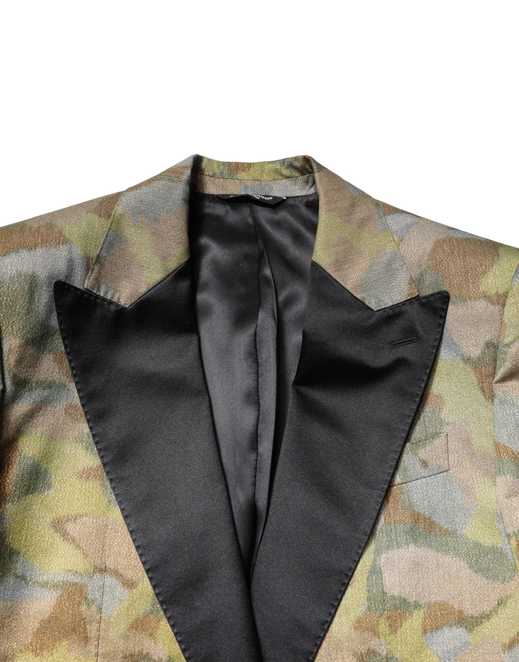 Dolce & Gabbana Multicolor Camouflage SICILIA 3 Piece Suit | Regal Royce