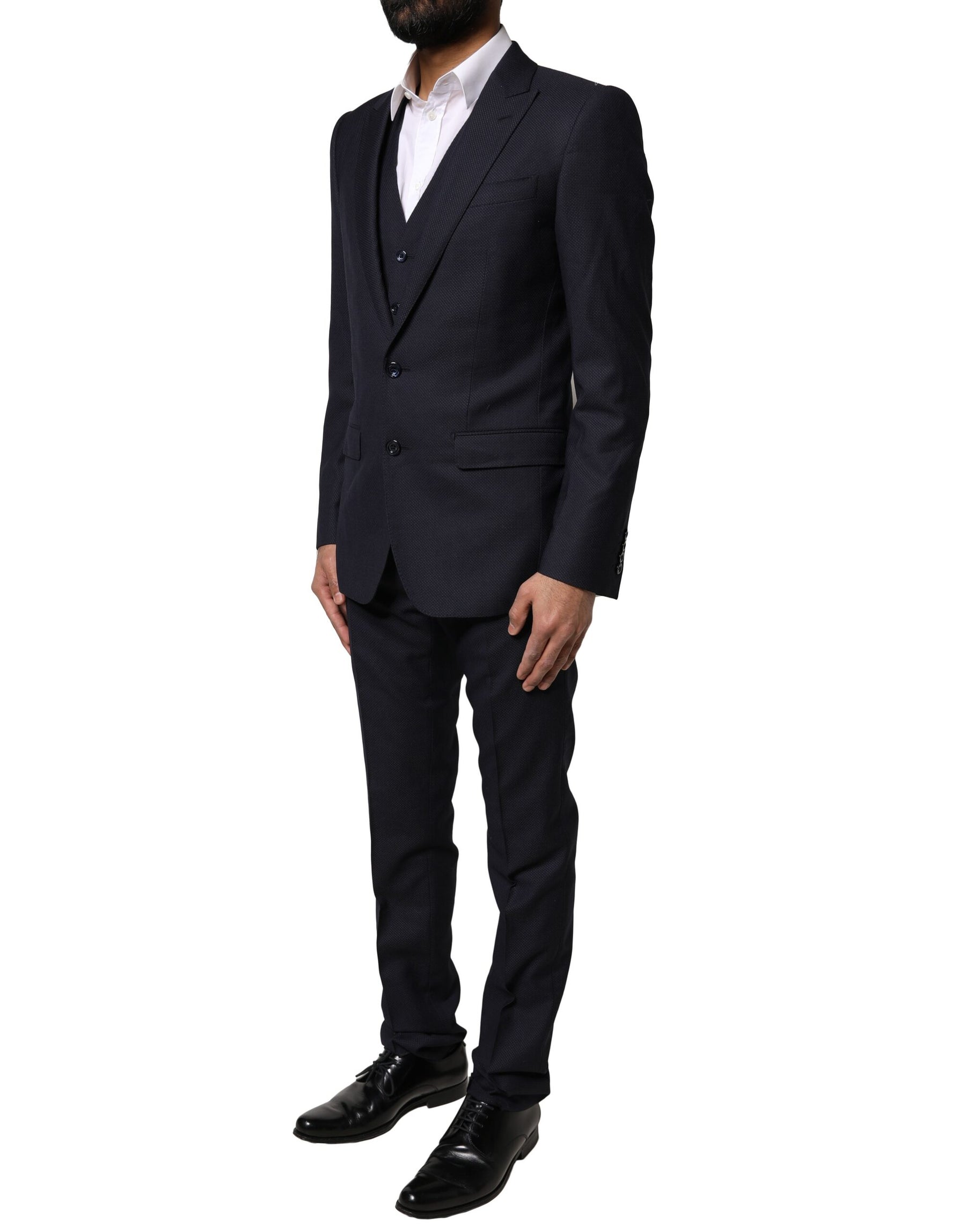 Dolce & Gabbana Black Fantasy MARTINI 3 Piece Formal Suit | Regal Royce