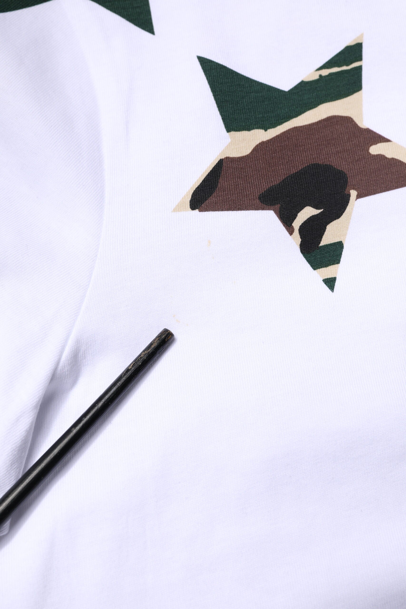 Dolce & Gabbana White Camouflage Stars Crew Neck T-shirt | Regal Royce