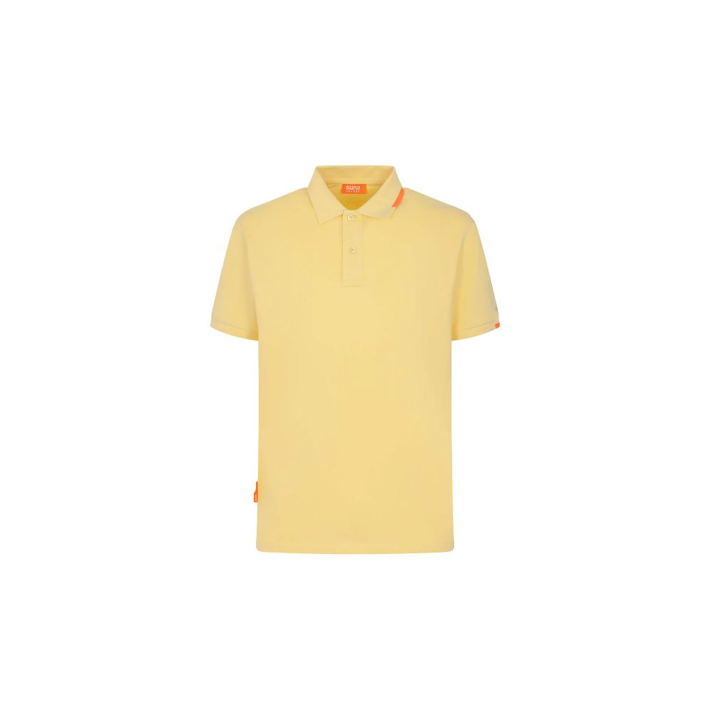 Suns Yellow Cotton Polo Shirt