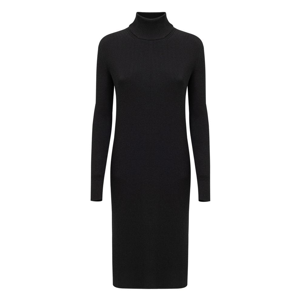 Bottega Veneta Black Wool Long Dress | Regal Royce