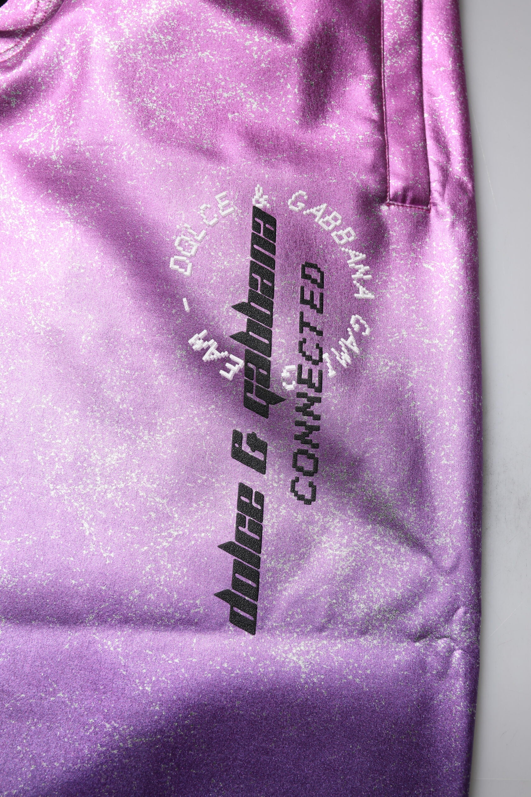 Dolce & Gabbana Pink Purple Two Tone Jogger Sweatpants Pants | Regal Royce