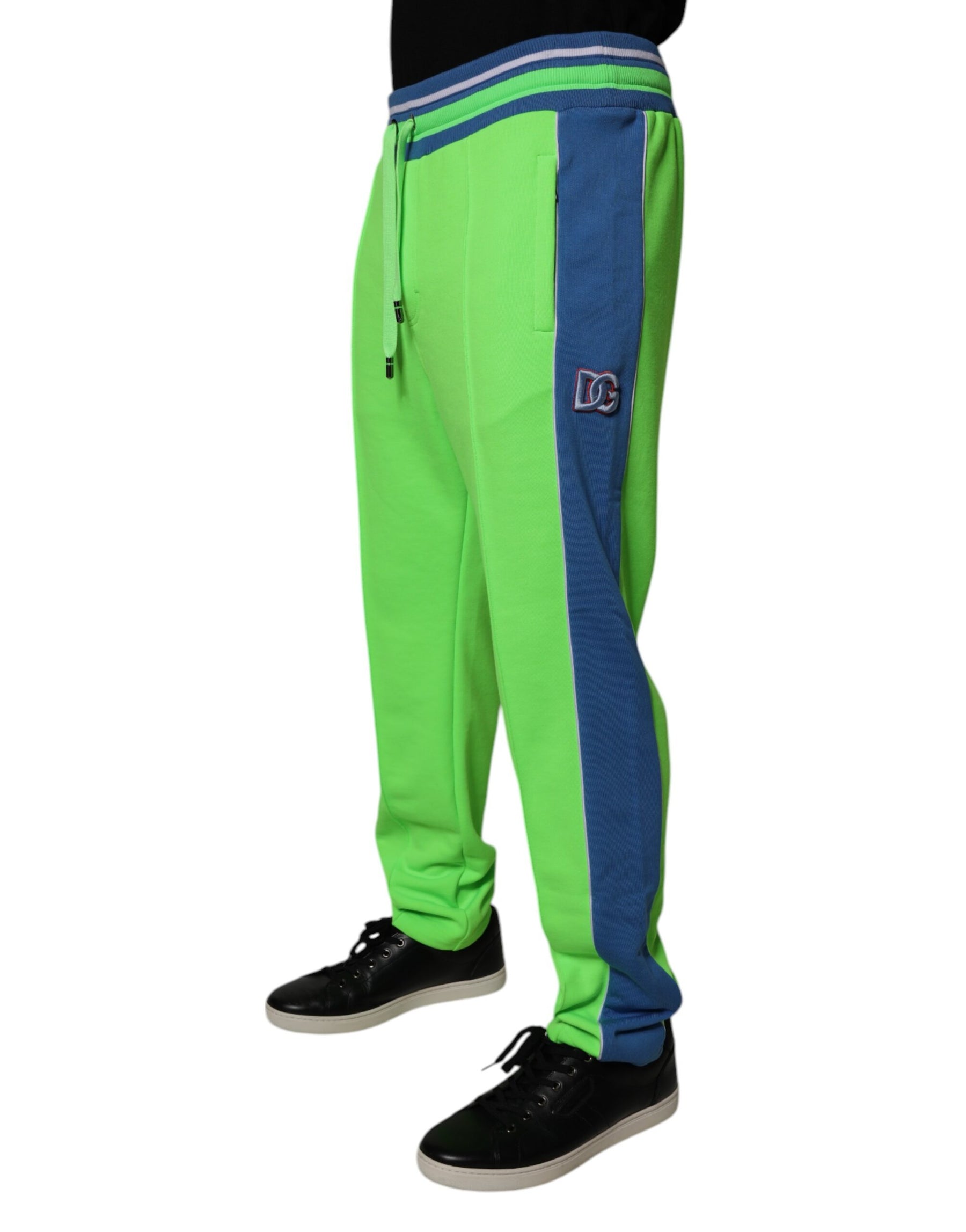 Dolce & Gabbana Green Blue Jogger Sweatpants Pants | Regal Royce