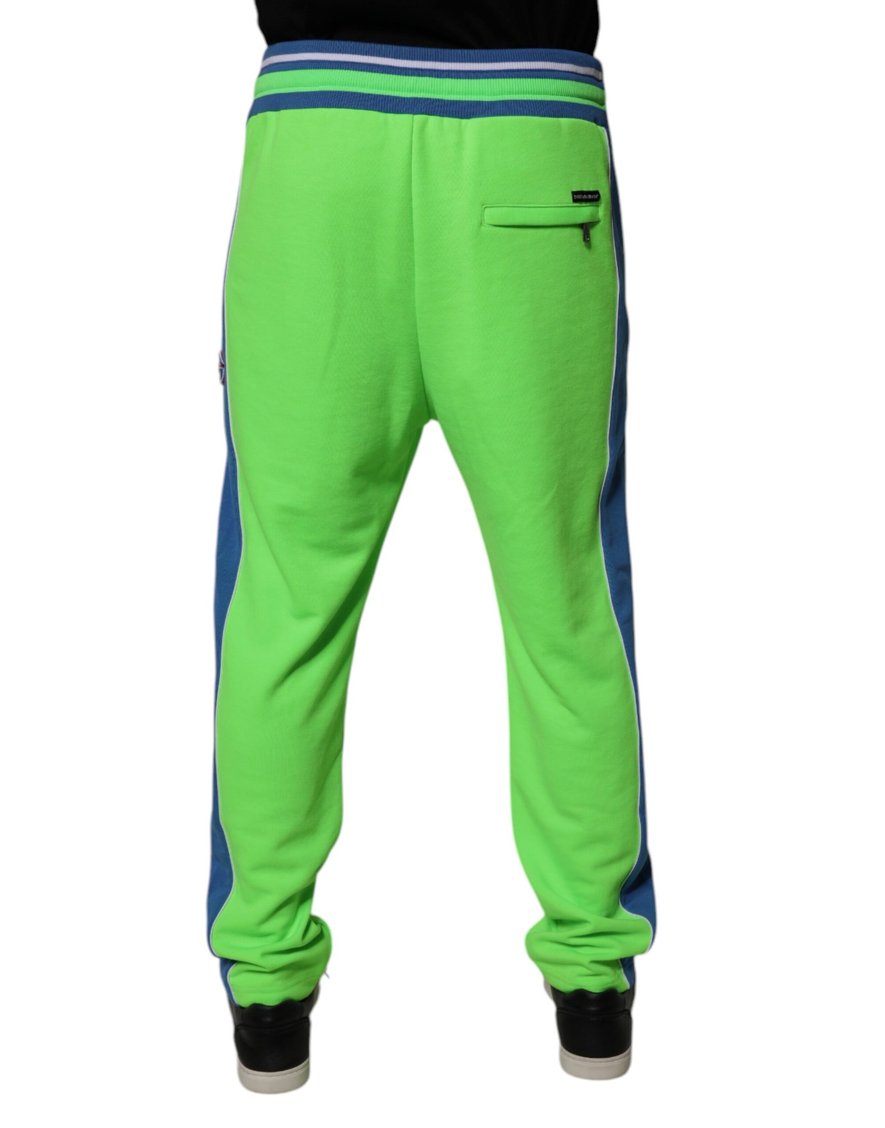 Dolce & Gabbana Green Blue Jogger Sweatpants Pants | Regal Royce