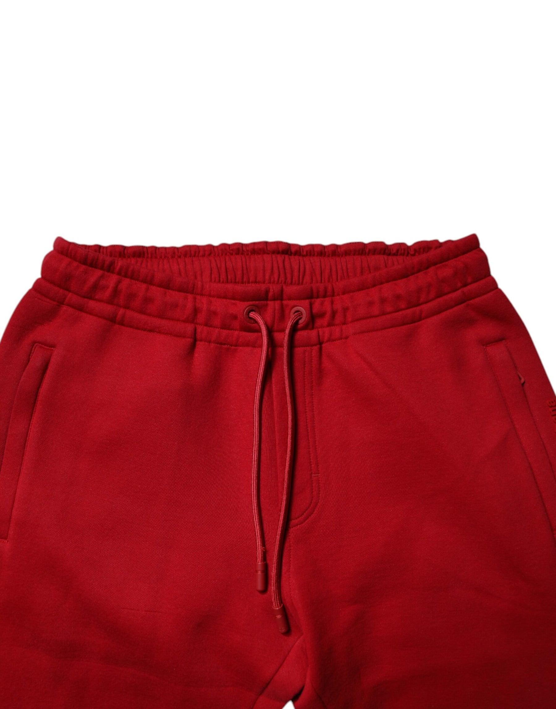 Dolce & Gabbana Red DG Logo Cotton Jogger Men Sweatpants Pants | Regal Royce