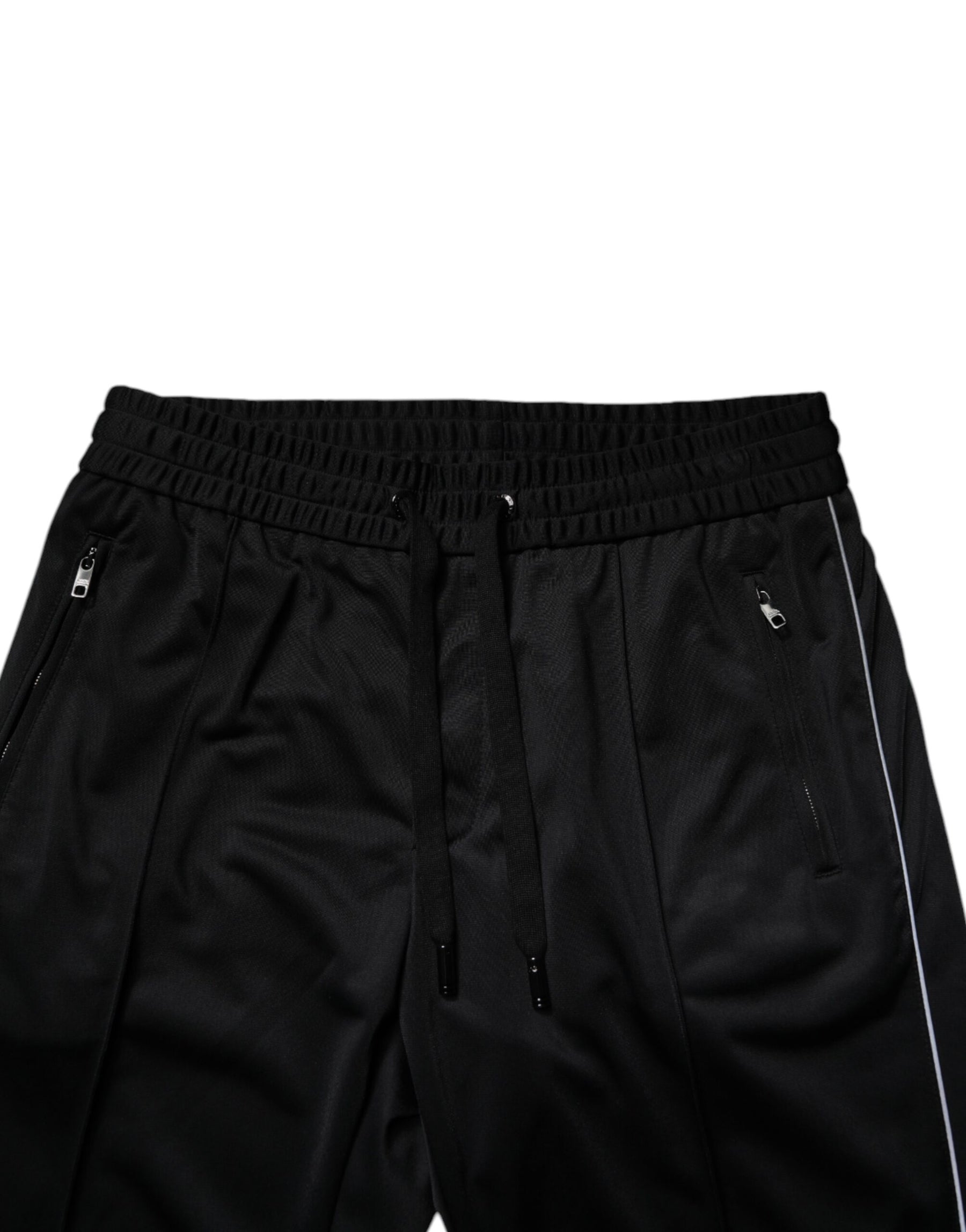 Dolce & Gabbana Black Polyester Men Jogger Sweatpants Pants | Regal Royce