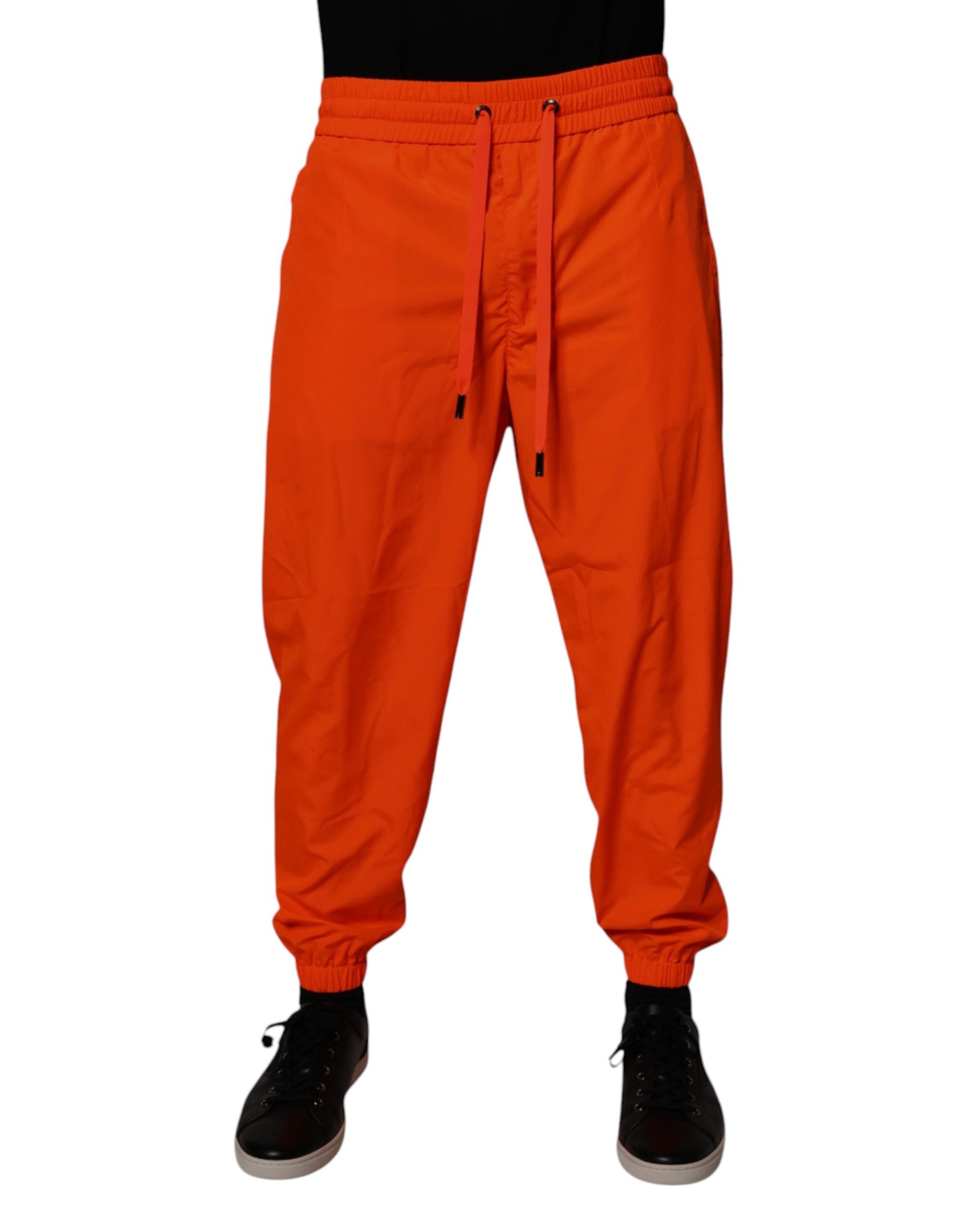 Dolce & Gabbana Orange Polyester Men Jogger Sweatpants Pants | Regal Royce