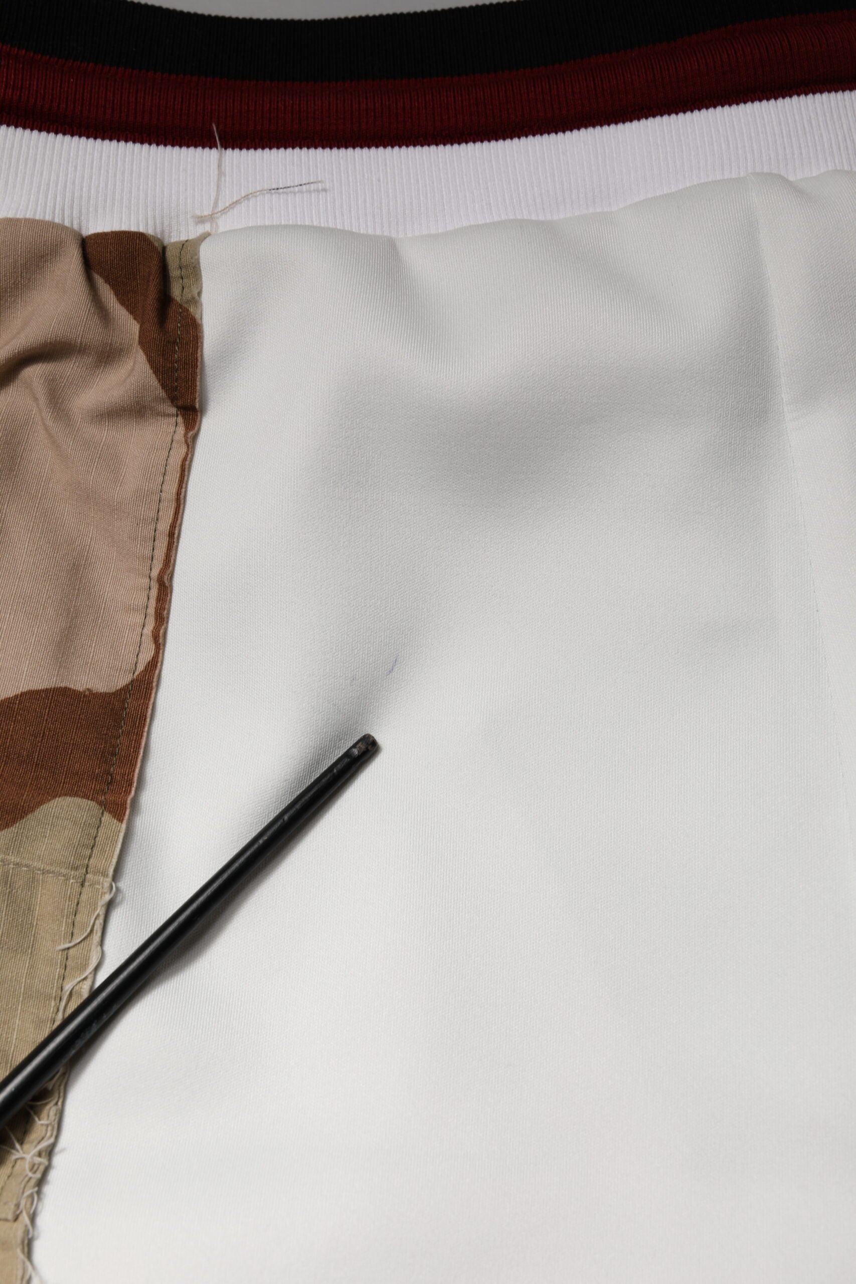 Dolce & Gabbana White Camouflage Patchwork Sweatpants Pants | Regal Royce