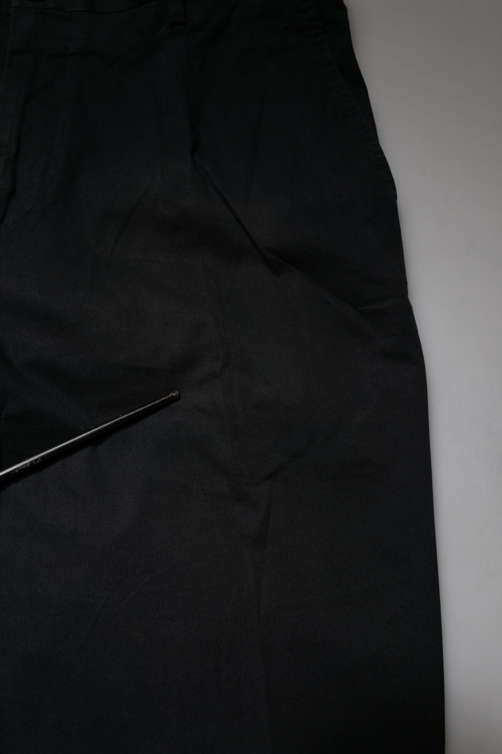 Dolce & Gabbana Black Cotton Stretch Skinny Dress Formal Pants | Regal Royce