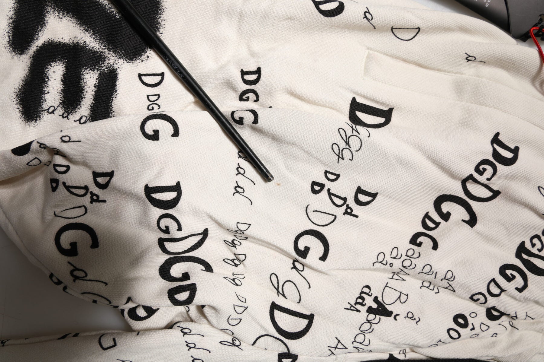 Dolce & Gabbana White Logo Print Men Skinny Sweatpants Pants | Regal Royce