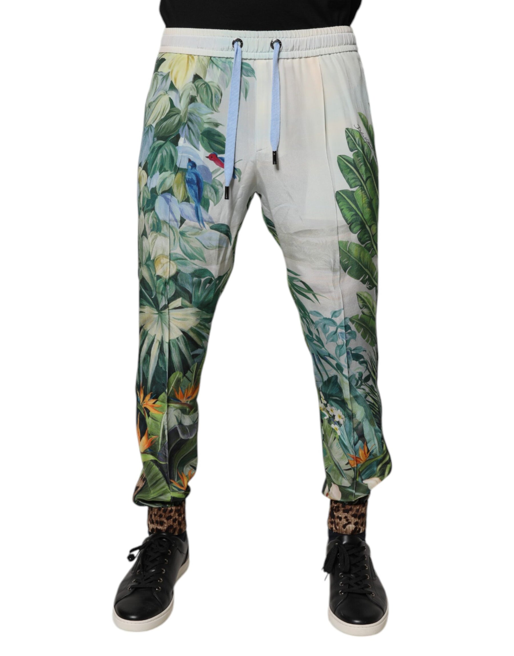 Dolce & Gabbana Multicolor Tropical Jogger Sweatpants Pants | Regal Royce