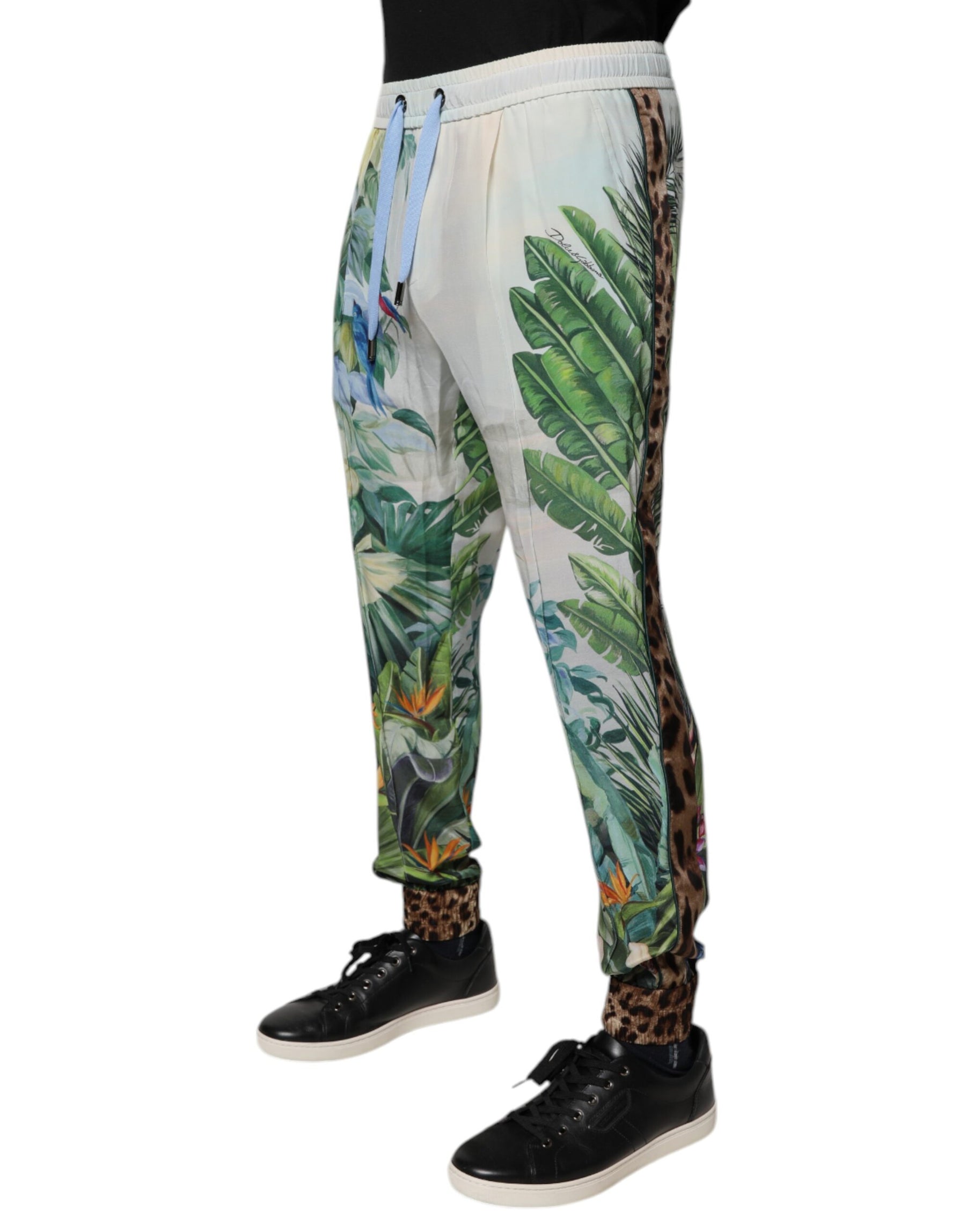 Dolce & Gabbana Multicolor Tropical Jogger Sweatpants Pants | Regal Royce