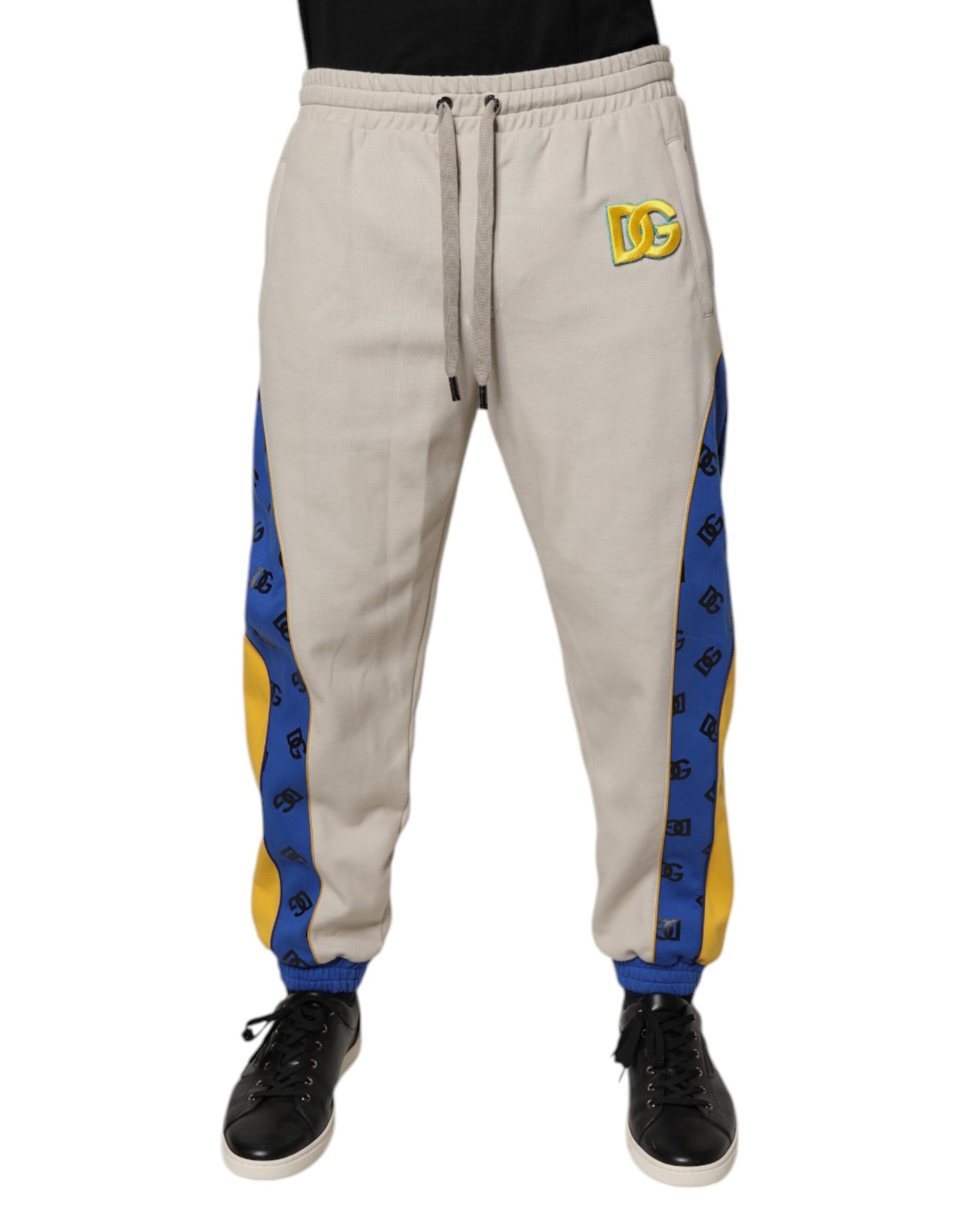 Dolce & Gabbana Multicolor Cotton DG Jogger Sweatpants Pants | Regal Royce