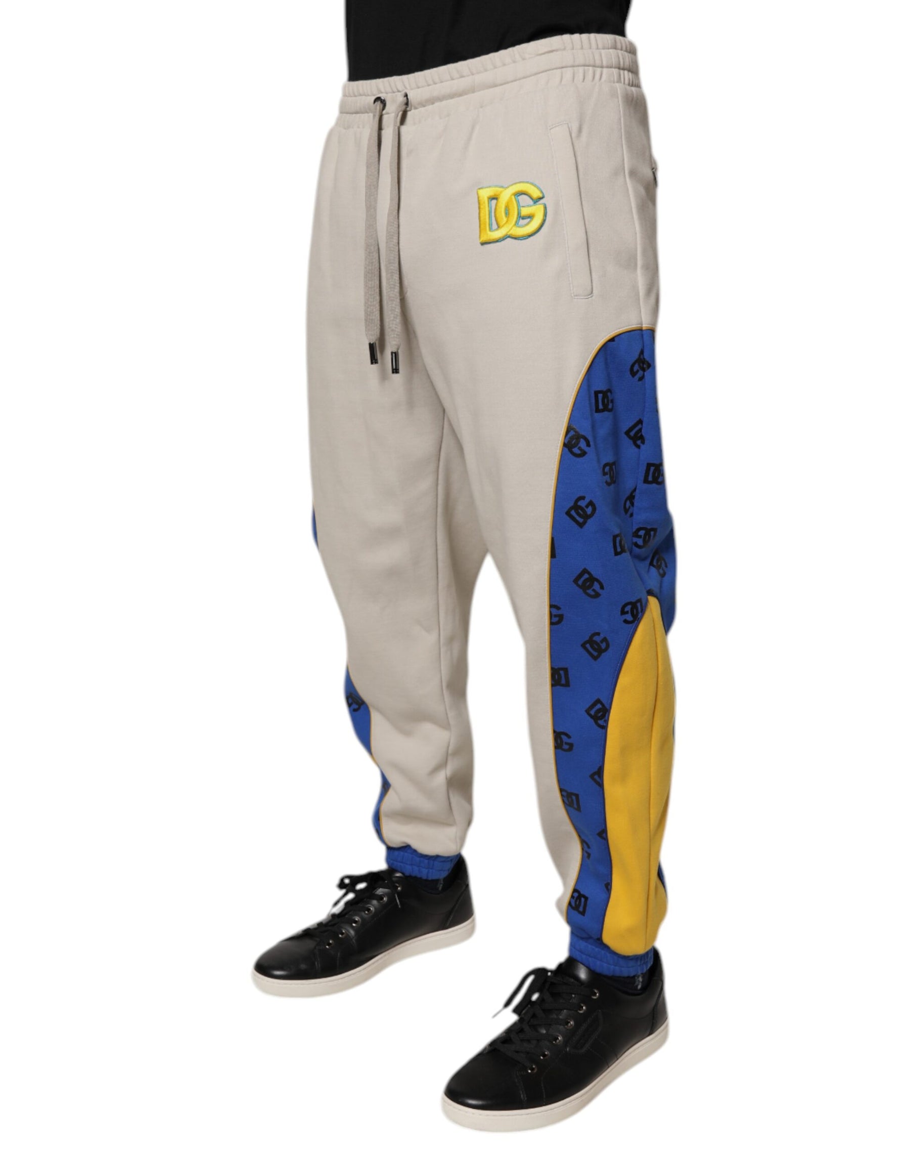 Dolce & Gabbana Multicolor Cotton DG Jogger Sweatpants Pants | Regal Royce