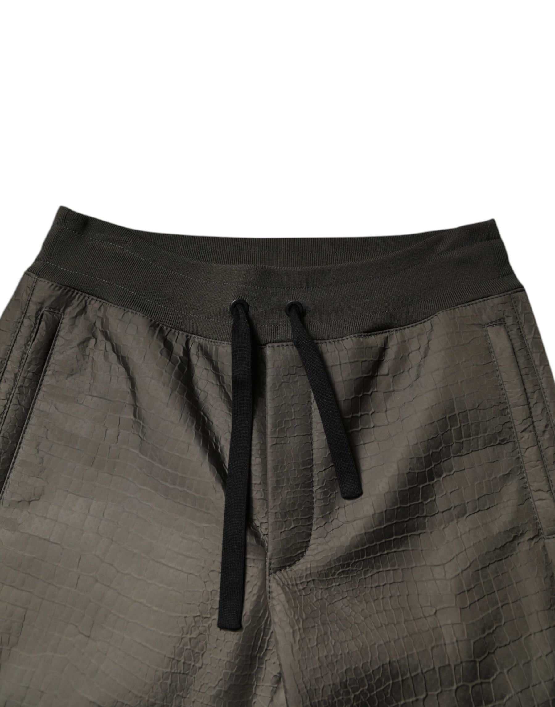 Dolce & Gabbana Brown Lambskin Leather Men Sweatpants Pants | Regal Royce