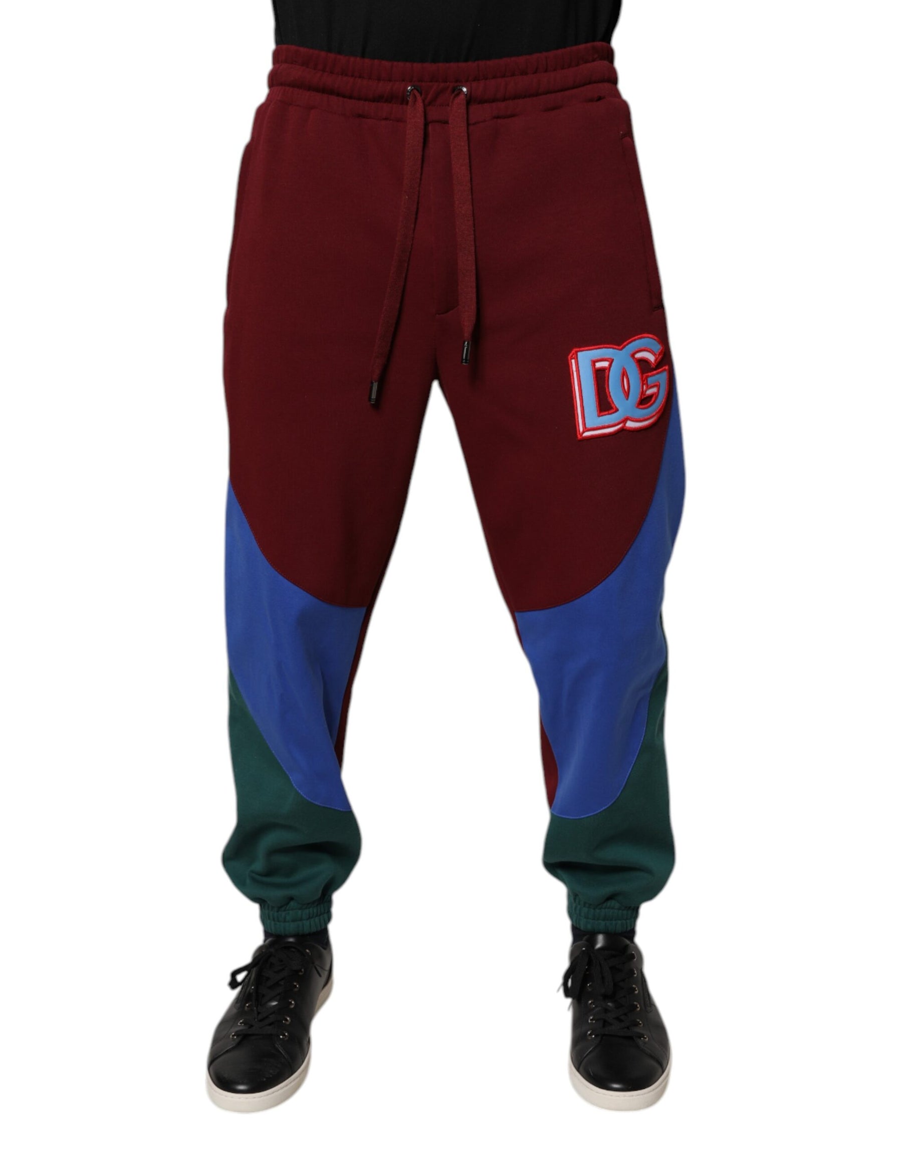 Dolce & Gabbana Multicolor Cotton Men Jogger Sweatpants Pants | Regal Royce