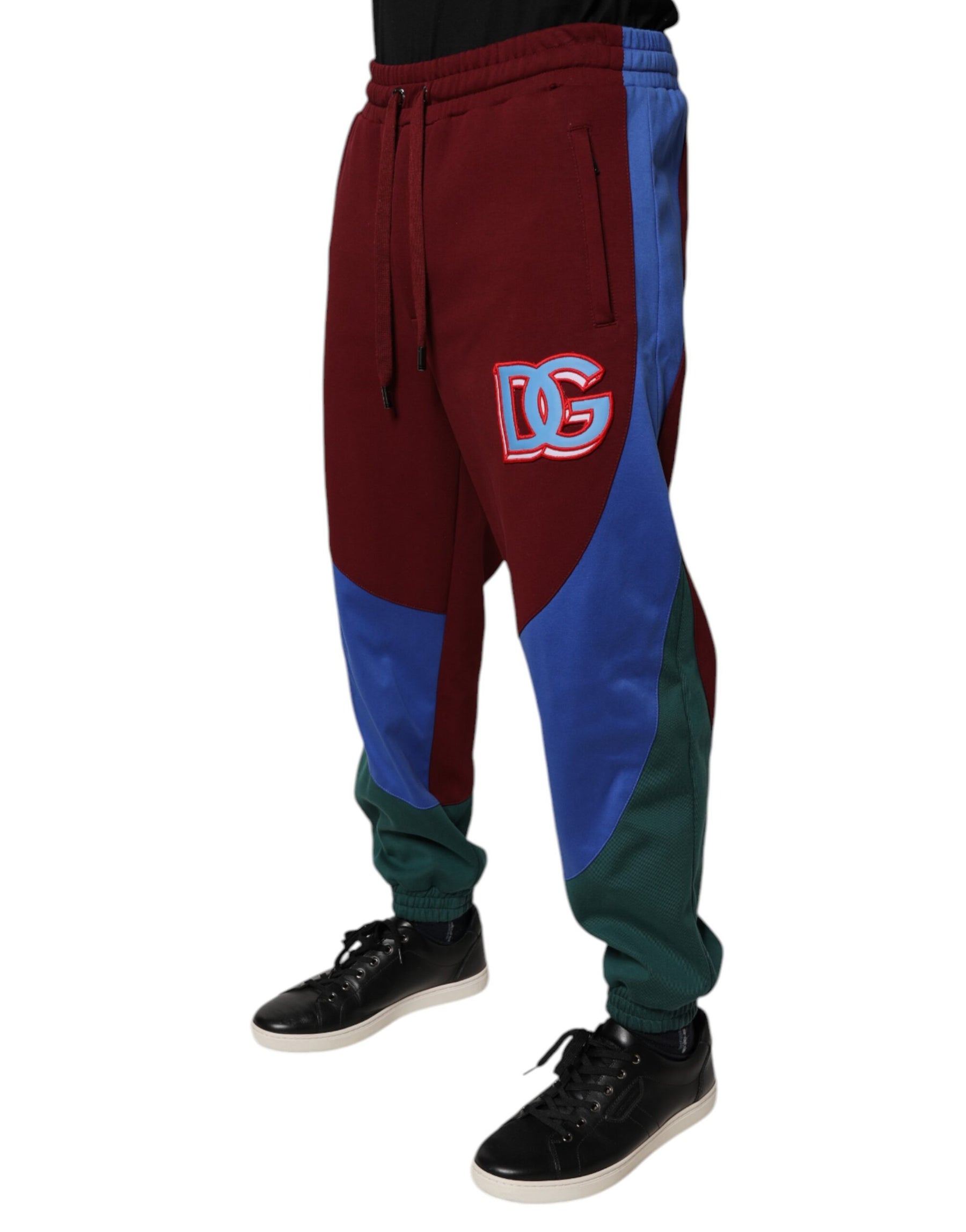 Dolce & Gabbana Multicolor Cotton Men Jogger Sweatpants Pants | Regal Royce