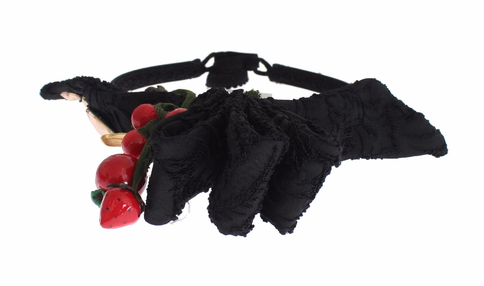 Dolce & Gabbana Diadem Headband Tiara Berry Fruit Crystal Bow Hair | Regal Royce