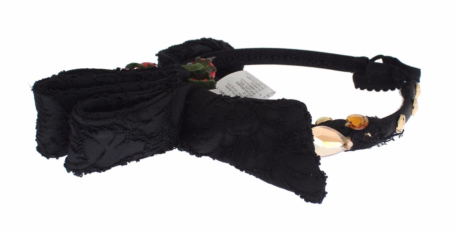 Dolce & Gabbana Diadem Headband Tiara Berry Fruit Crystal Bow Hair | Regal Royce