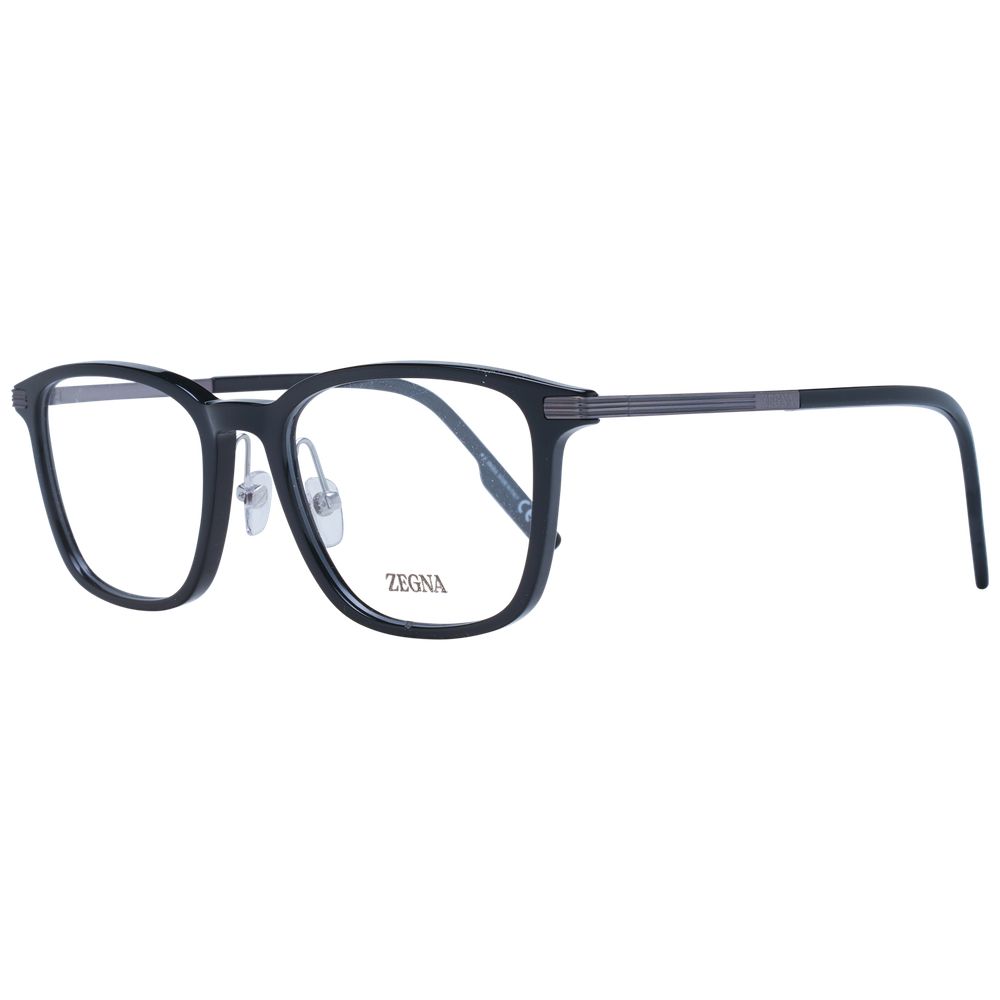 Ermenegildo Zegna Black Plastic & Titanium Glasses (Frames) | Regal Royce