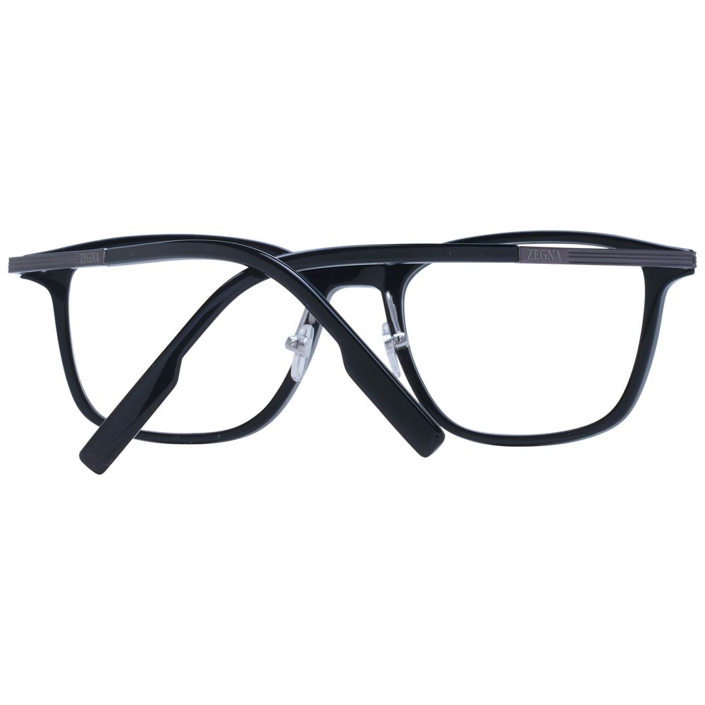 Ermenegildo Zegna Black Plastic & Titanium Glasses (Frames) | Regal Royce