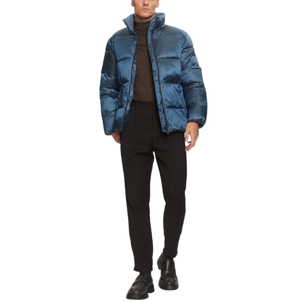 Calvin Klein Jeans Blue Recycled Polyamide Coat | Regal Royce