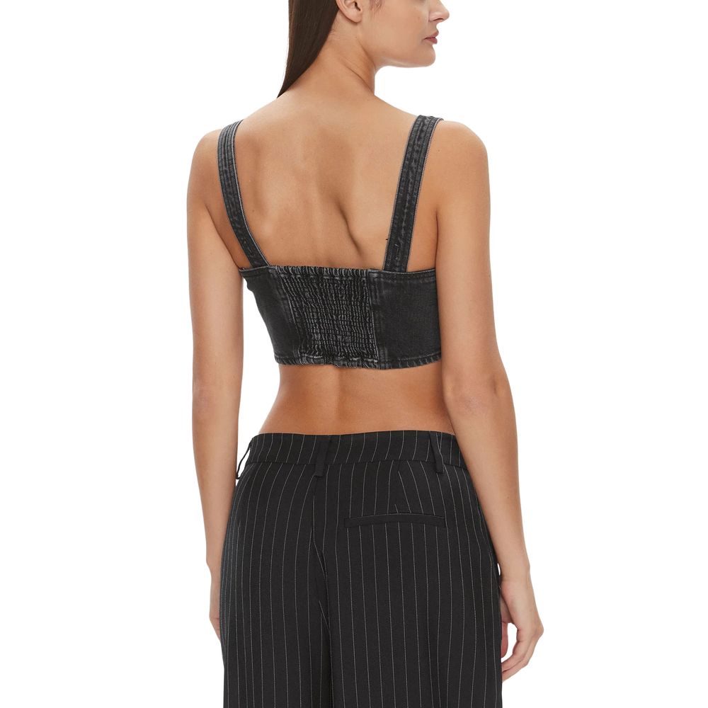 Tommy Hilfiger Jeans Black Recycled Cotton Top | Regal Royce