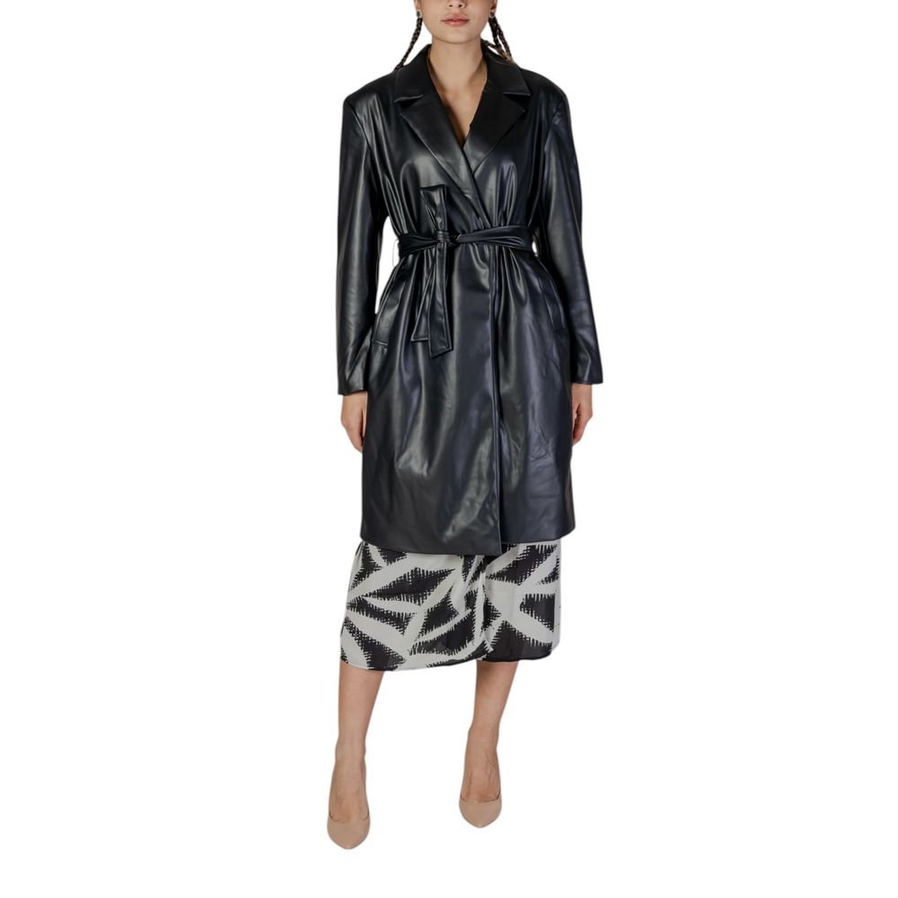 Only Black Polyester Coat | Regal Royce