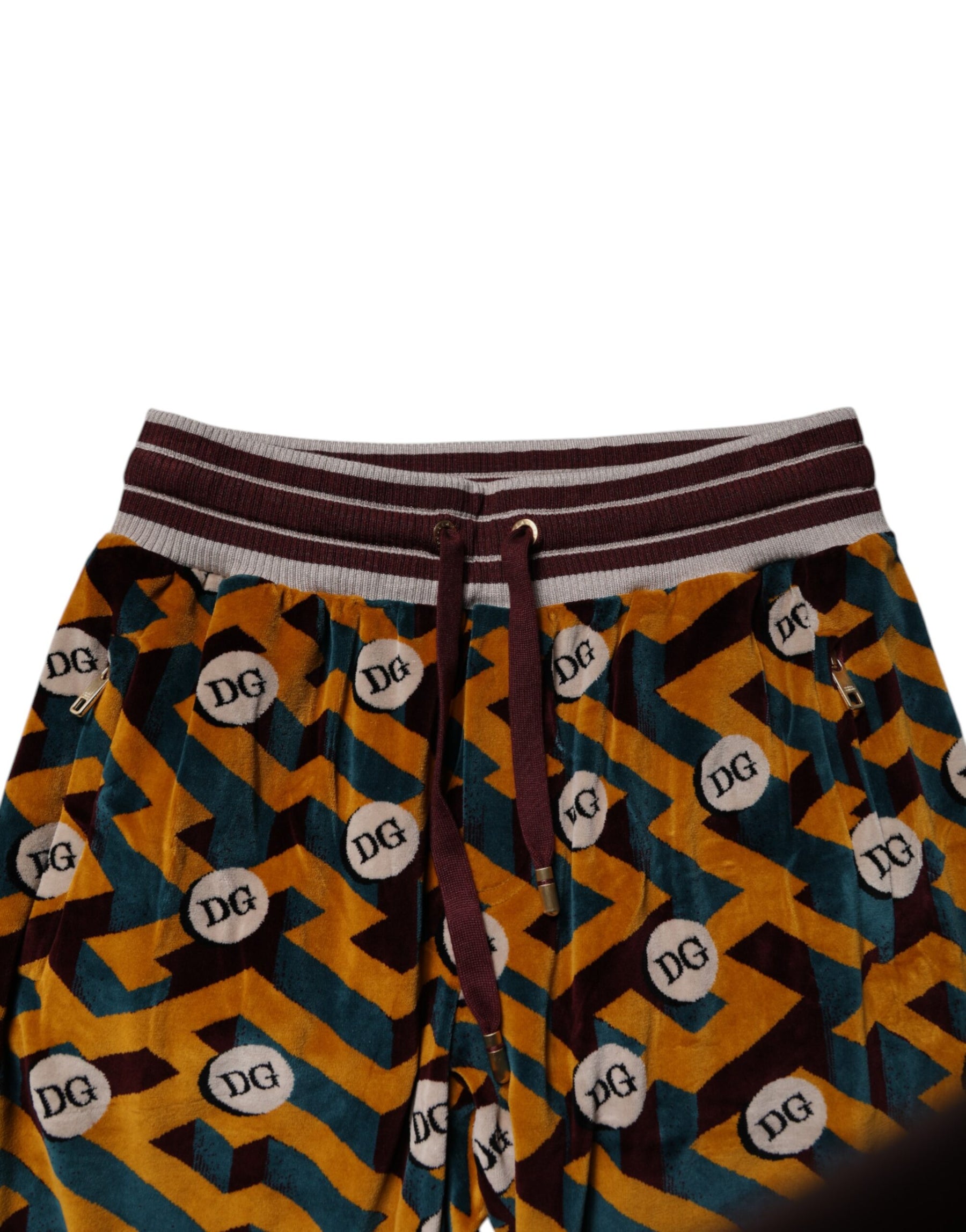 Dolce & Gabbana Multicolor Logo Monogram Jogger Sweatpants Pants | Regal Royce