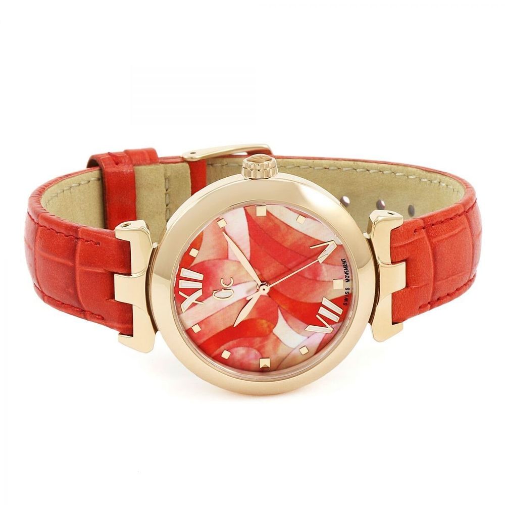 GC Orange Leather Dress Watch | Regal Royce