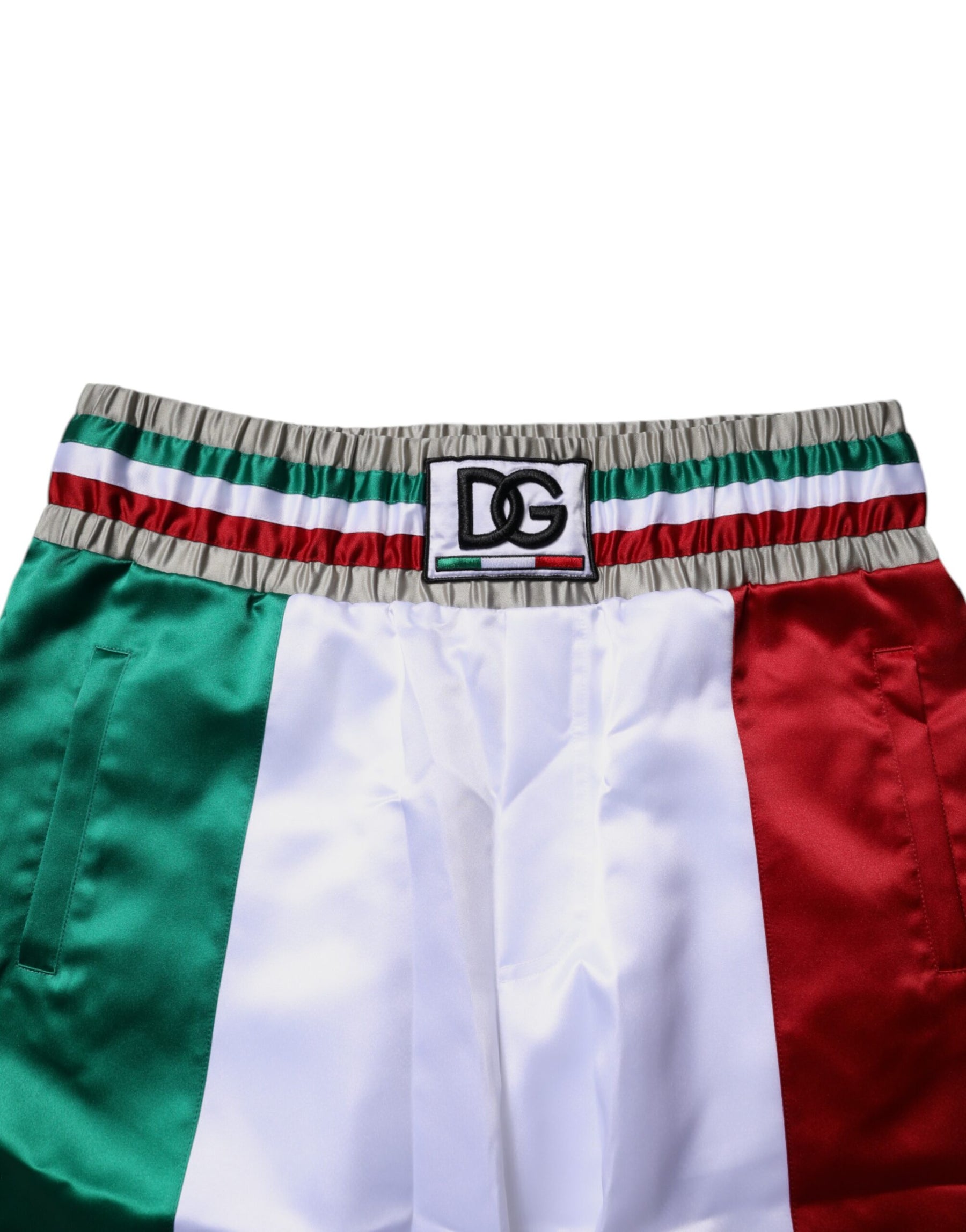 Dolce & Gabbana Multicolor Italia Polyester Bermuda Shorts | Regal Royce