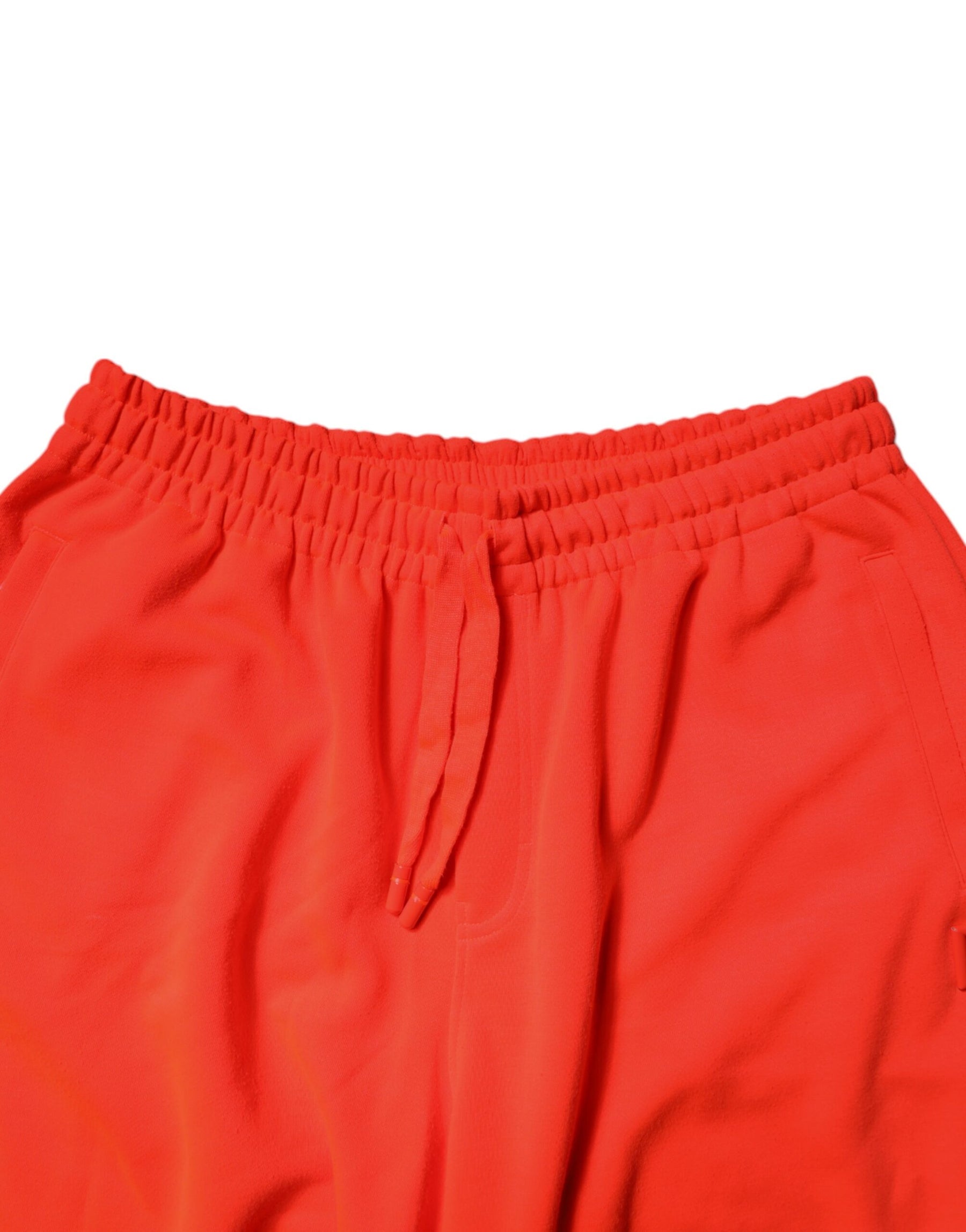 Dolce & Gabbana Red Polyester Mid Waist Men Bermuda Shorts | Regal Royce
