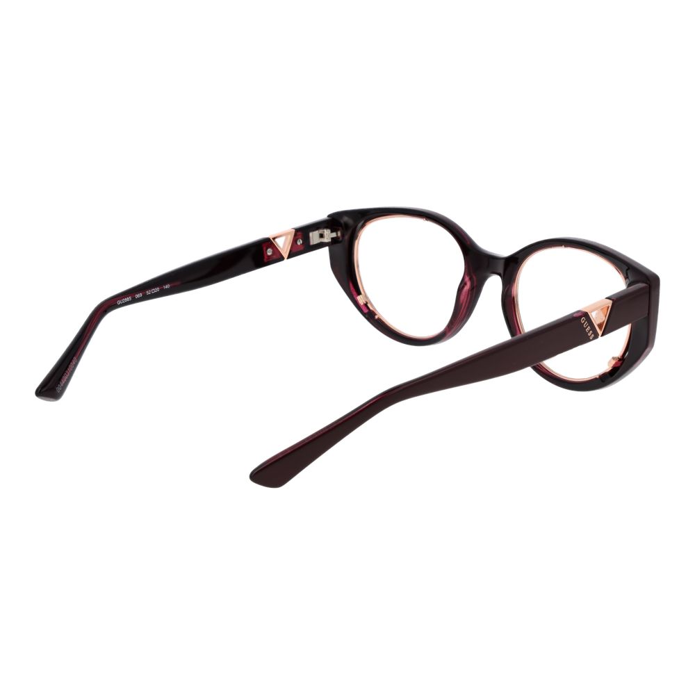 Guess Burgundy Plastic Glasses (Frames) | Regal Royce