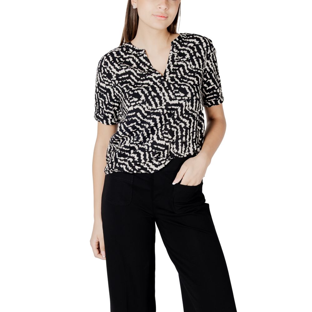 Street One Black Viscose Blouse | Regal Royce