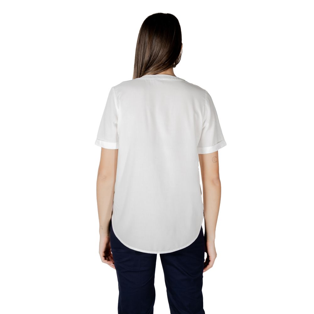 Street One White Viscose Blouse | Regal Royce
