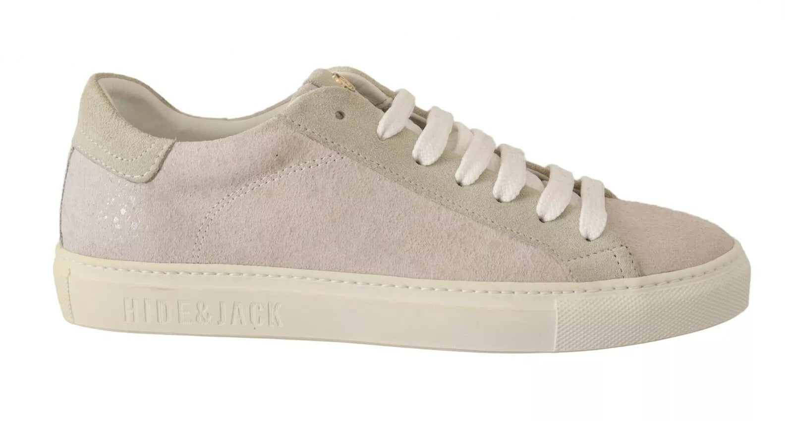 HIDE & JACK Off White Low Top Lace Up Sneakers Shoes | Regal Royce