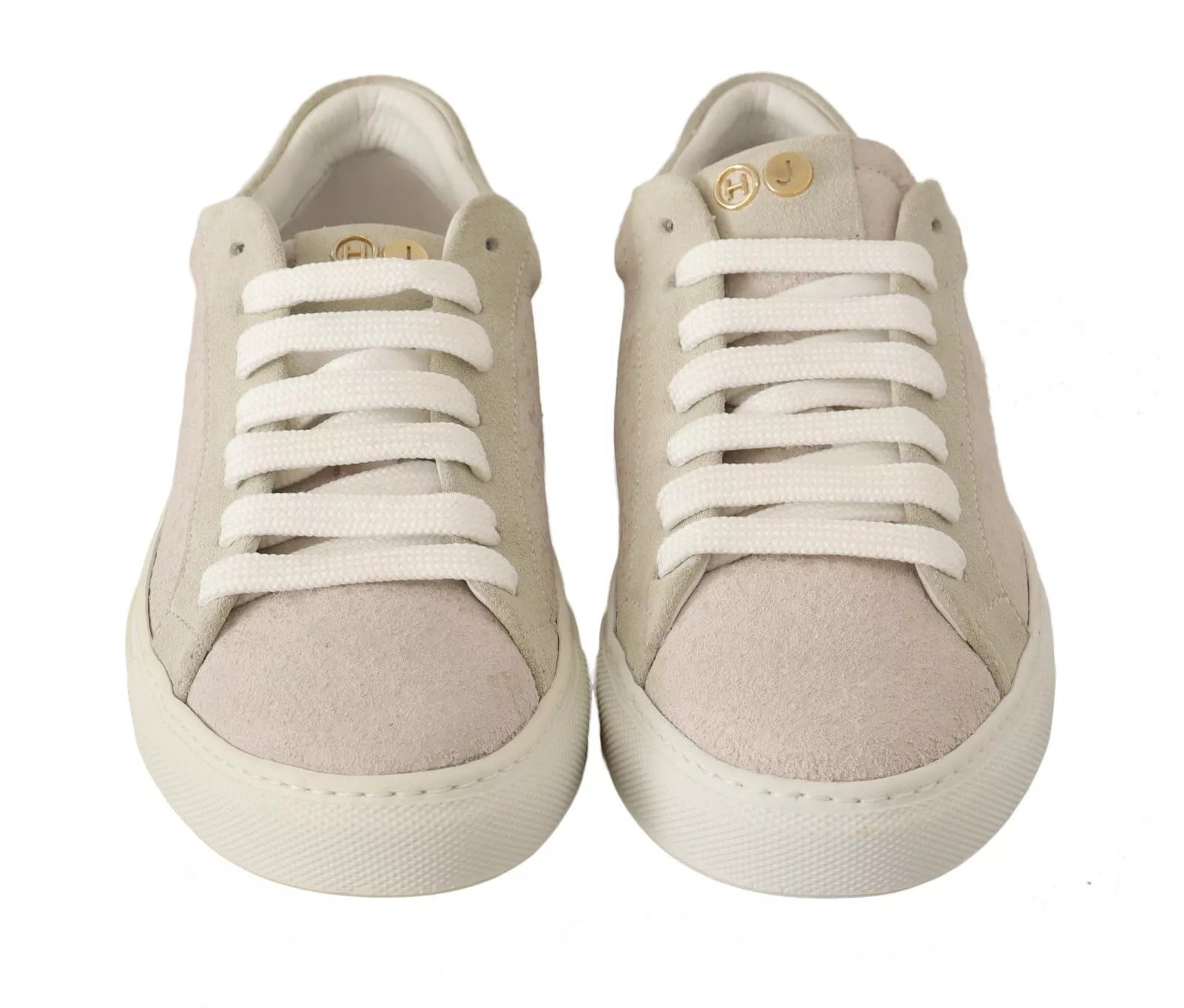 HIDE & JACK Off White Low Top Lace Up Sneakers Shoes | Regal Royce