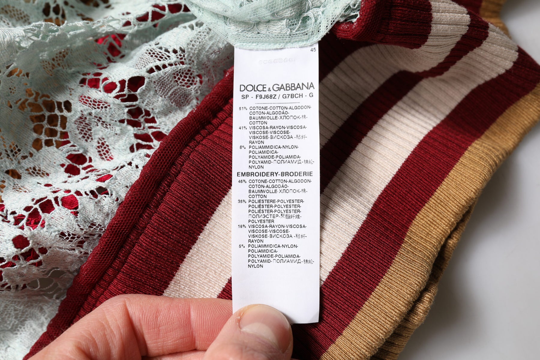 Dolce & Gabbana Multicolor Floral Lace Cardigan Sweater | Regal Royce