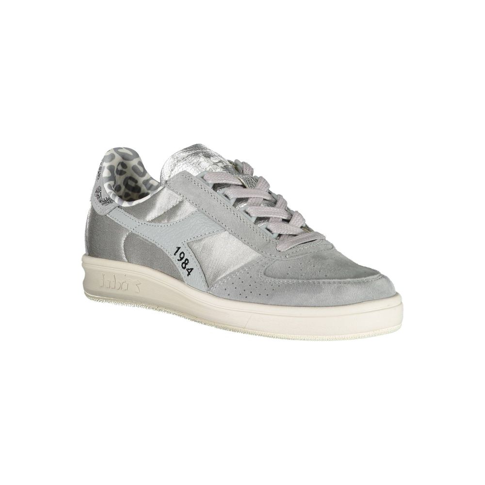 Diadora Gray Leather Women Sneaker | Regal Royce