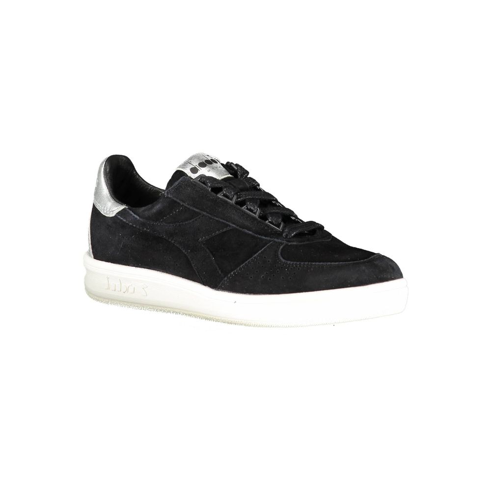 Diadora Black Leather Women Sneaker | Regal Royce