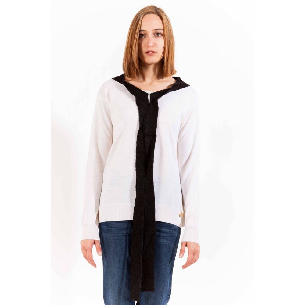 Love Moschino White Wool Sweatshirt | Regal Royce