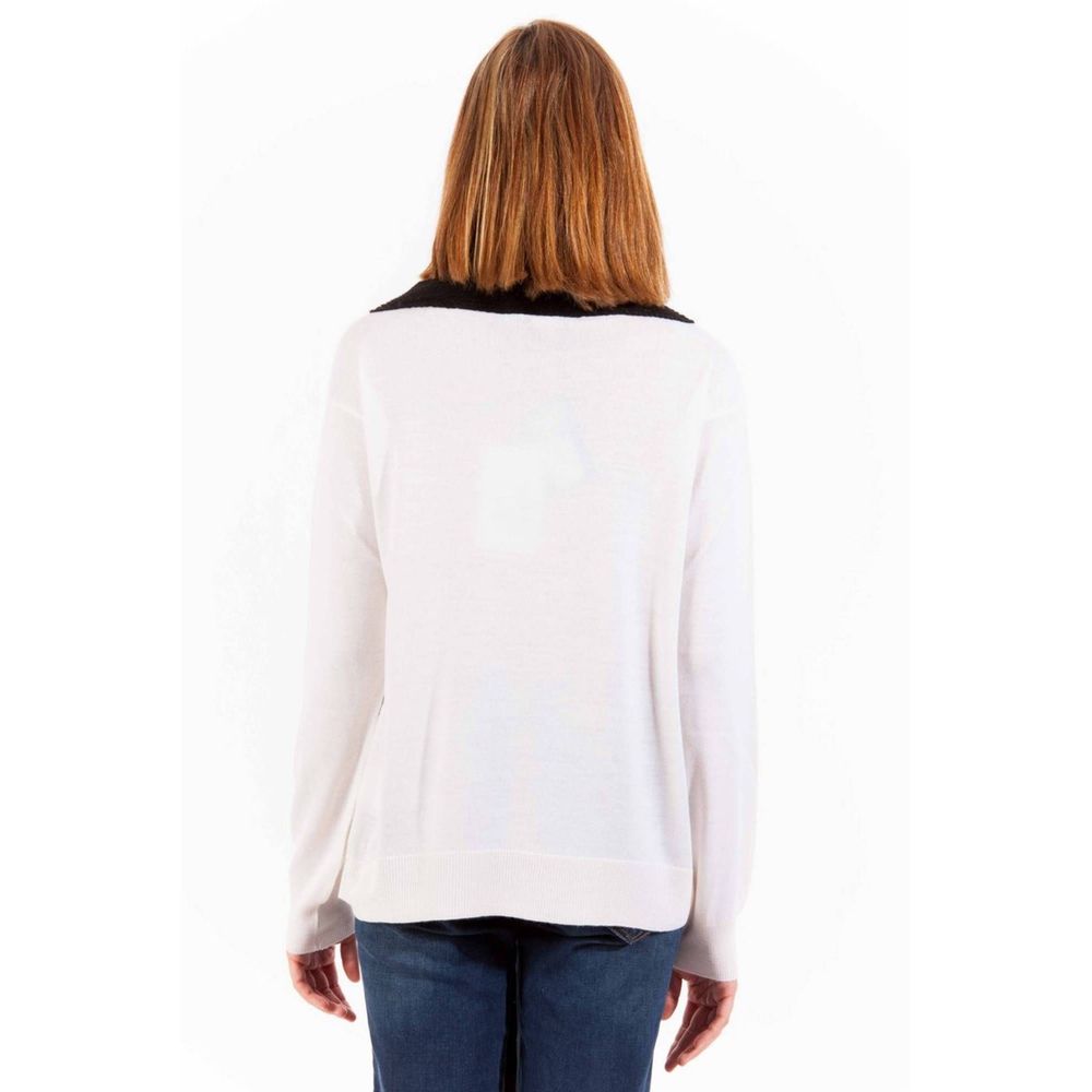 Love Moschino White Wool Sweatshirt | Regal Royce