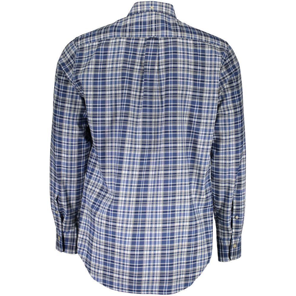 Gant Blue Cotton Men Shirt | Regal Royce