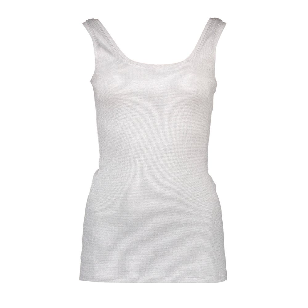 Silvian Heach Bianco Cotton Women T-Shirt | Regal Royce