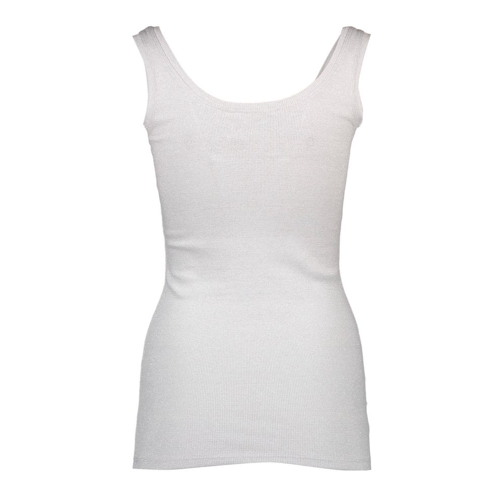 Silvian Heach Bianco Cotton Women T-Shirt | Regal Royce