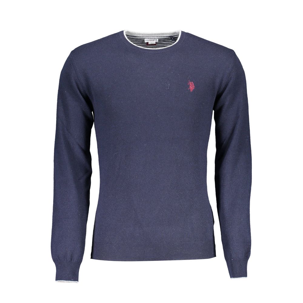U.S. POLO ASSN. Blue Wool Men's Sweater | Regal Royce